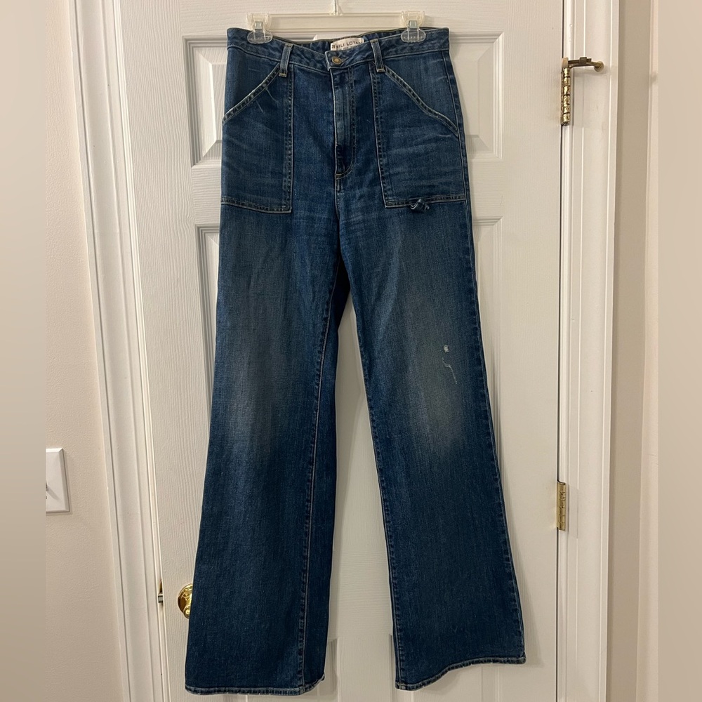 Nili Lotan Relaxed Indigo Jeans - Picture 5 of 7